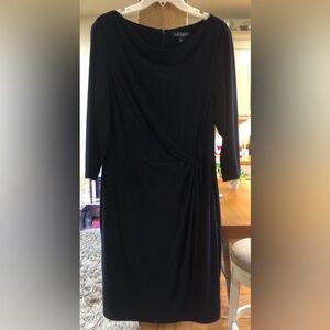 Lauren Ralph Lauren Midnight Blue Long Sleeve Dress